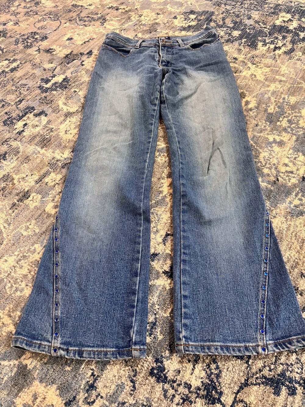 Hi Jeans Flare Denim Size 9 Rhinestone Y2K